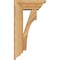 Ekena Millwork Westlake Traditional Rough Sawn Bracket w/ Offset Brace, Western Red Cedar, 6"W x 14"D x 26"H BKT0604X14X26WTL01RWR - alternate 2